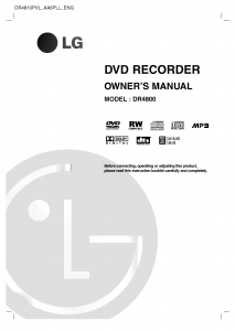Manual LG DR4800 DVD Player