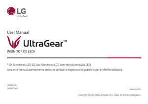 Manual LG 34GP63AP-B UltraGear Monitor LED