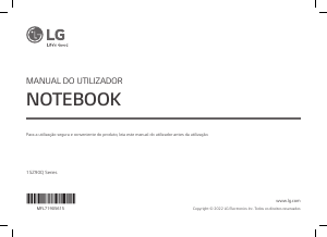 Manual LG 15Z90Q-H Computador portátil
