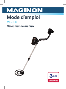 Mode d’emploi Maginon MD-1140 Détecteur de métaux