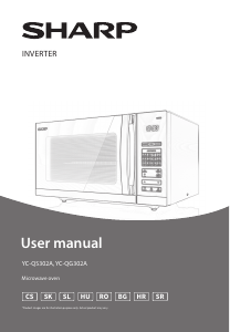 Használati útmutató Sharp YC-QS302AE-B Mikrohullámú sütő