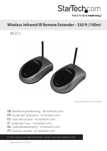 Manual StarTech IREXT2 IR-Extender