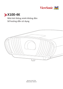 Hướng dẫn sử dụng ViewSonic X100-4K Máy chiếu