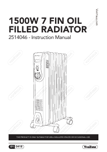 Manual VonHaus 2514046 Heater