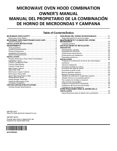 Manual de uso Whirlpool WMMF5930PZ Microondas