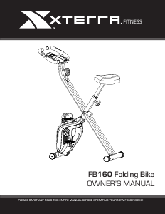 Handleiding XTERRA FB160 Hometrainer