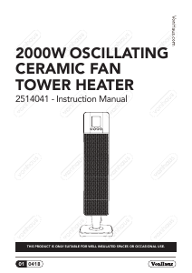 Manual VonHaus 2514041 Heater