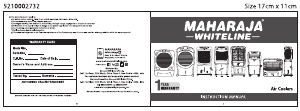 Handleiding Maharaja Whiteline Air Pro 80 Airconditioner