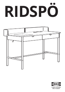 Kasutusjuhend IKEA RIDSPO Laud