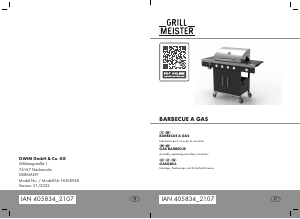 Bedienungsanleitung Grill Meister IAN 405834 Barbecue