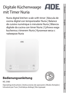 Manual ADE KE 2100 Nuria Kitchen Scale