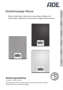 Manual de uso ADE KE 1820-2 Alessa Báscula de cocina