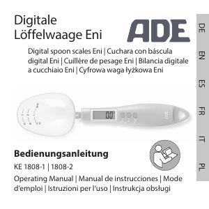 Handleiding ADE KE 1808-2 Eni Keukenweegschaal