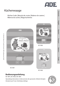 Bedienungsanleitung ADE KE 1802 Küchenwaage