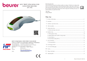 Hướng dẫn sử dụng Beurer IPL 5500 Pure Skin Pro Thiết bị IPL