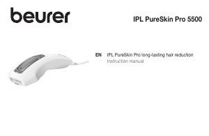 Manuál Beurer IPL 5500 Pure Skin Pro Zařízení IPL