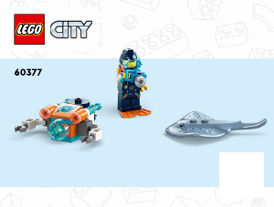 Brugsanvisning Lego set 60377 City Forsknings-dykkerfartøj