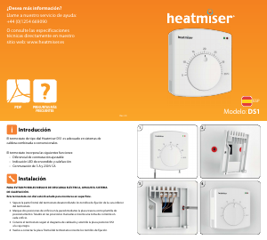 Manual de uso Heatmiser DS1 Termostato