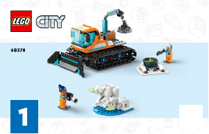 Handleiding Lego set 60378 City Truck en mobiel laboratorium voor poolonderzoek