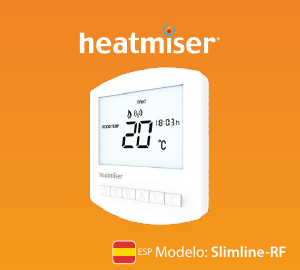 Manual de uso Heatmiser Slimline-RF Termostato