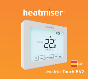 Manual de uso Heatmiser Touch-E V2 Termostato