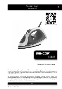 Handleiding Sencor SSI 5420RD Strijkijzer