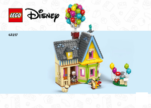 Brugsanvisning Lego set 43217 Disney Huset fra Op