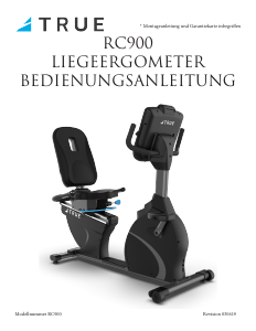 Bedienungsanleitung True RC900 Heimtrainer