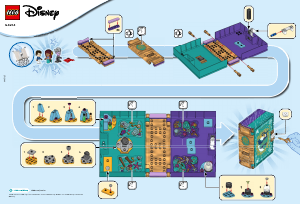 Brugsanvisning Lego set 43213 Disney Princess Den lille havfrue-bog