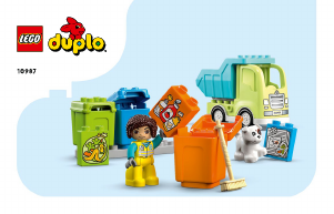 Handleiding Lego set 10987 Duplo Vuilniswagen