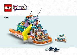 Mode d’emploi Lego set 41734 Friends Le bateau de sauvetage en mer