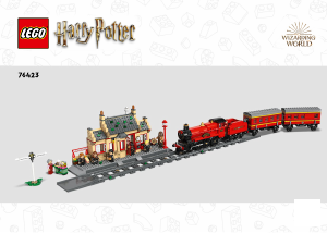 Bedienungsanleitung Lego set 76423 Harry Potter Hogwarts Express & der Bahnhof von Hogsmeade