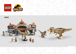 Manuál Lego set 76961 Jurassic World Návštěvnické centrum- útok T-rexe a raptora