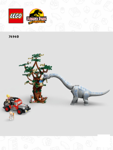 Rokasgrāmata Lego set 76960 Jurassic World Brahiozaura atklājums