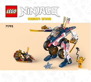 Kullanım kılavuzu Lego set 71792 Ninjago Soranın Dönüşen Robot Motosiklet Yarışçısı