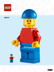 Manuál Lego set 40649 Sculptures Zvětšená minifigurka