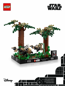 Manuál Lego set 75353 Star Wars Honička spídrů na Endor – diorama