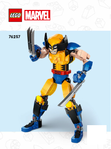 Manual de uso Lego set 76257 Super Heroes Figura para Construir - Lobezno