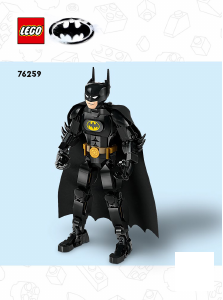 Manuál Lego set 76259 Super Heroes Sestavitelná figurka- Batman