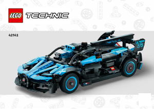 Manual Lego set 42162 Technic Bugatti Bolide Agile Blue