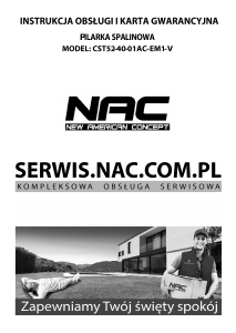 Instrukcja NAC CST52-40-01AC-EM1-V Piła łańcuchowa