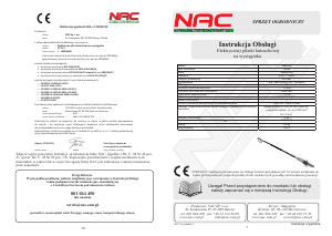 Instrukcja NAC CE75-Y Piła łańcuchowa