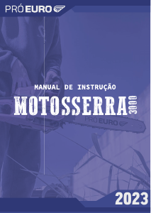 Manual Pró Euro 3000 Motosserra
