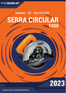Manual Pró Euro 1000 Serra circular