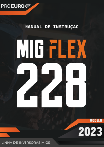 Manual Pró Euro MIG 228 Flex Aparelho de soldar
