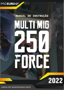 Manual Pró Euro MIG 250 Force Aparelho de soldar