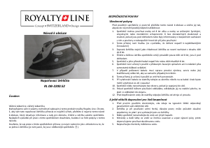 Manuál Royalty Line RL-DB-2200.52 Žehlička