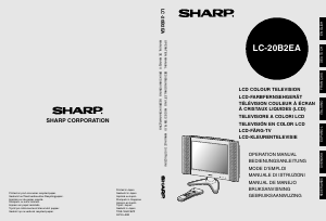 Handleiding Sharp LC-20B2EA LCD televisie