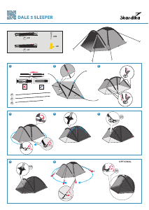 Handleiding Skandika Dale 3 Sleeper Tent