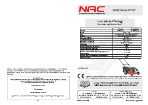 Instrukcja NAC C460 Kosiarka